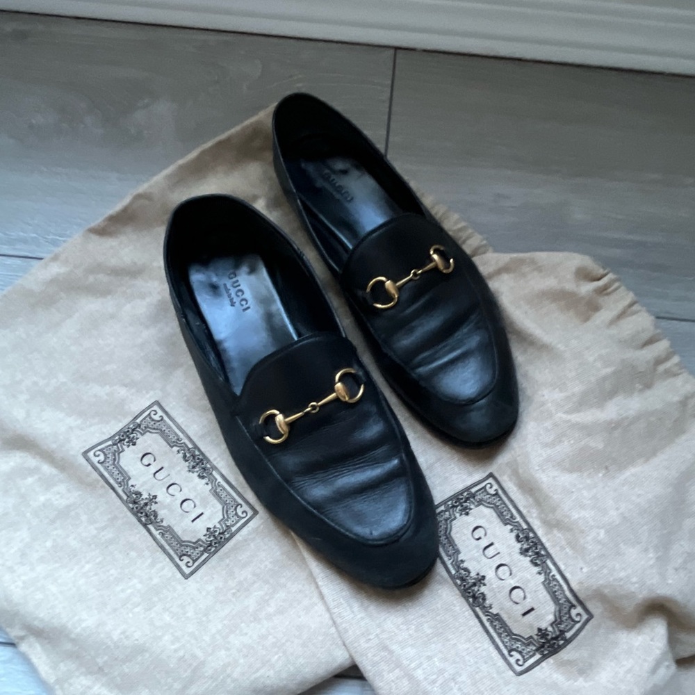 GUCCI WOMEN'S LEATHER HORSEBIT LOAFER